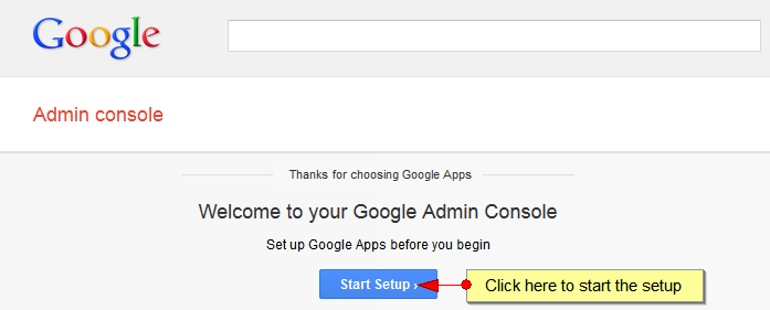 setup your domain with Google apps