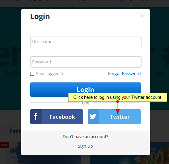 Login Using Your Twitter Account NKTelko Manual V6 0 Login Using Your Twitter Account NKTelko Manual V6 0